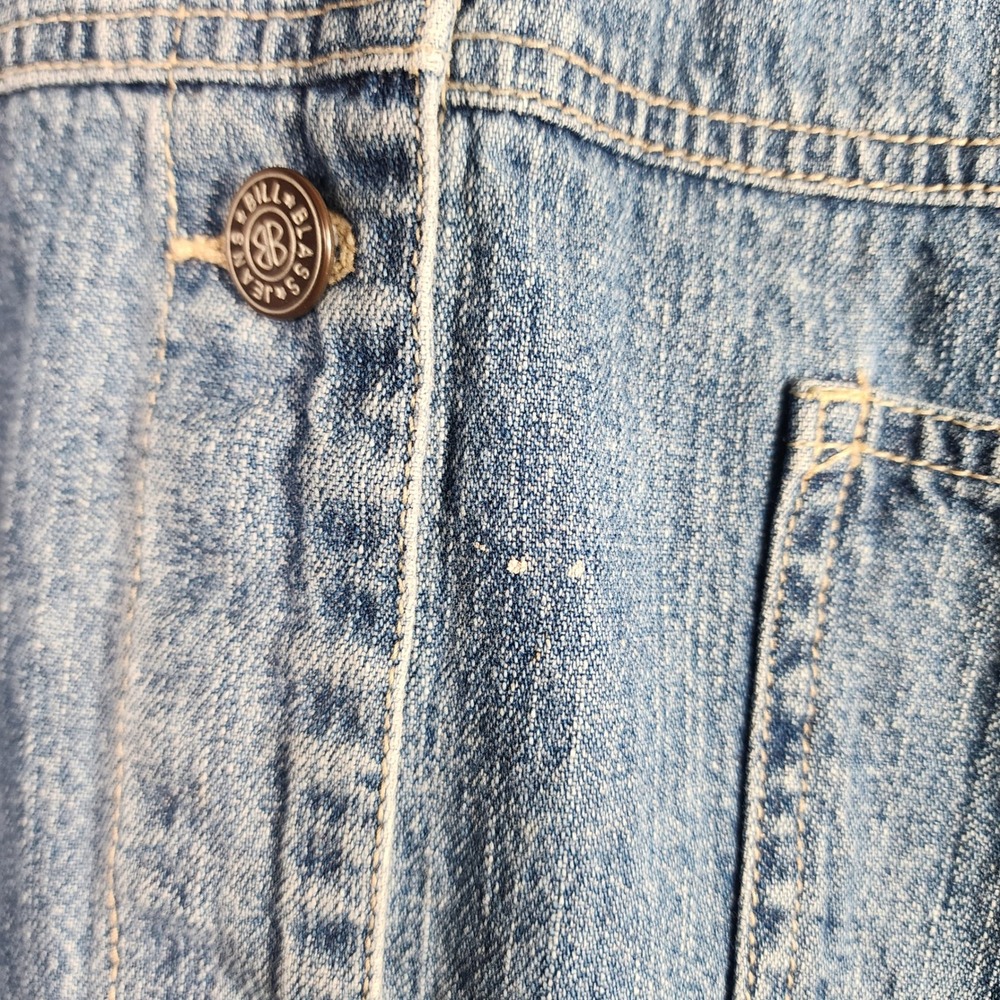 Vtg BILLBLASS  Women Denim Jacket Light Wash Button Front‎ Workwear Size 2X - Picture 3 of 7